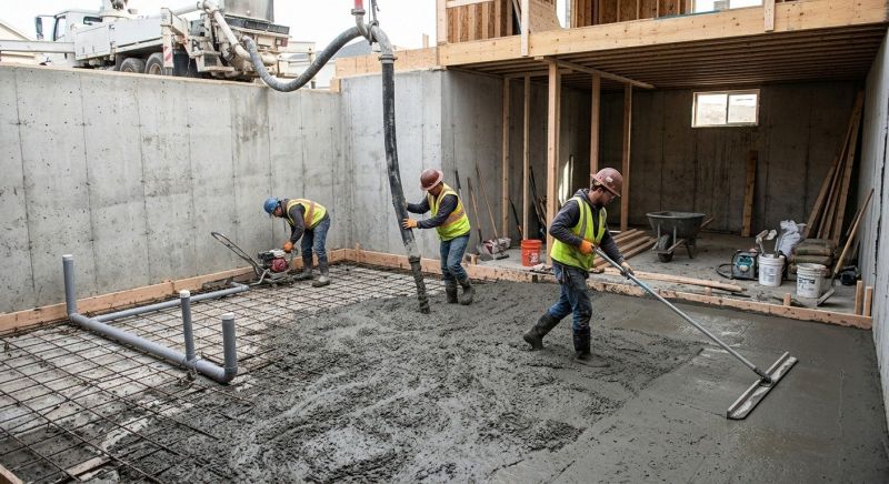 Basement Concrete Installation in Basking Ridge, NJ