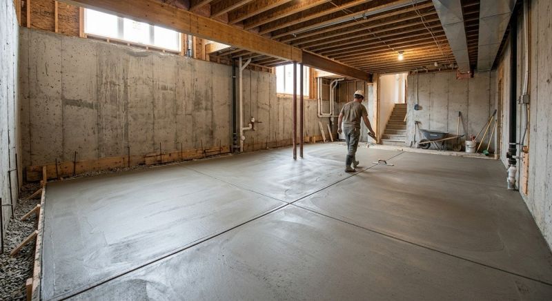 Basement Concrete Installation in Morris County, NJ
