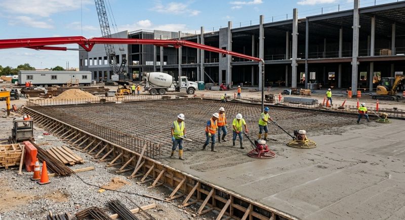 Commercial Slab Construction in Bergen County, NJ