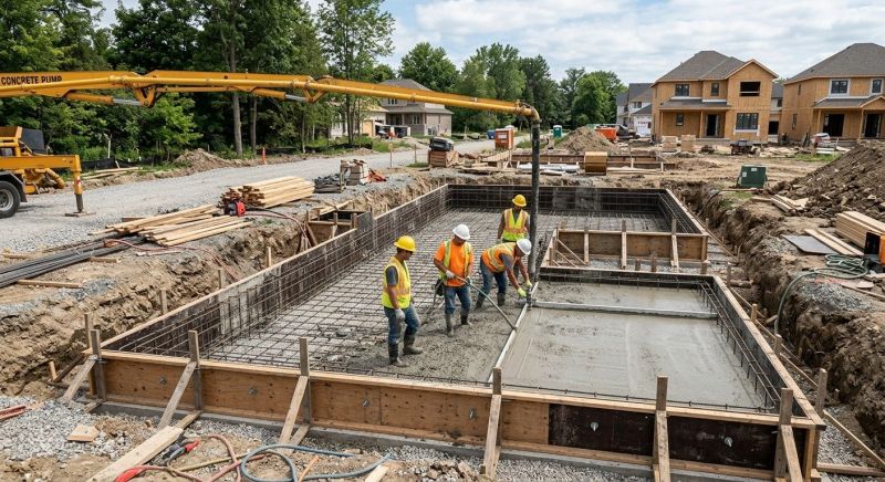 Concrete Foundation Installation in Clark, NJ