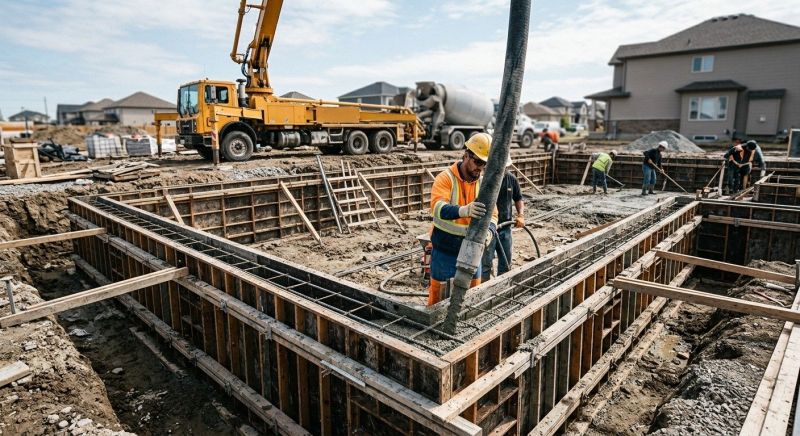 Foundation Wall Pouring in Franklin, NJ