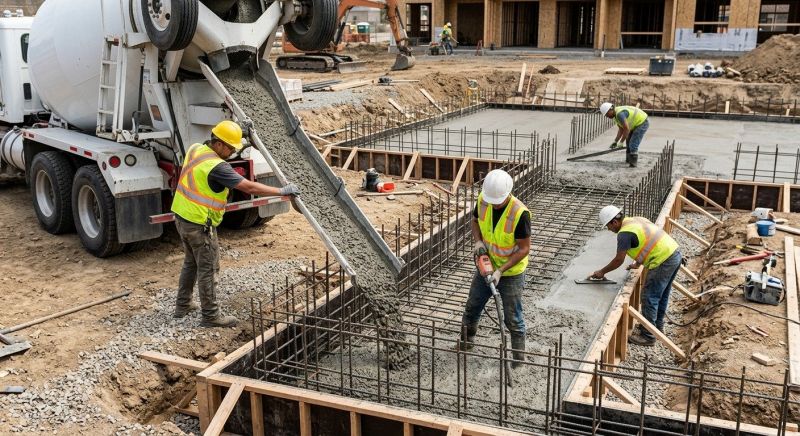 Foundation Wall Pouring in Irvington, NJ
