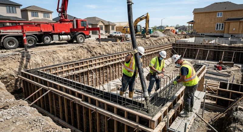Foundation Wall Pouring in Kearny, NJ
